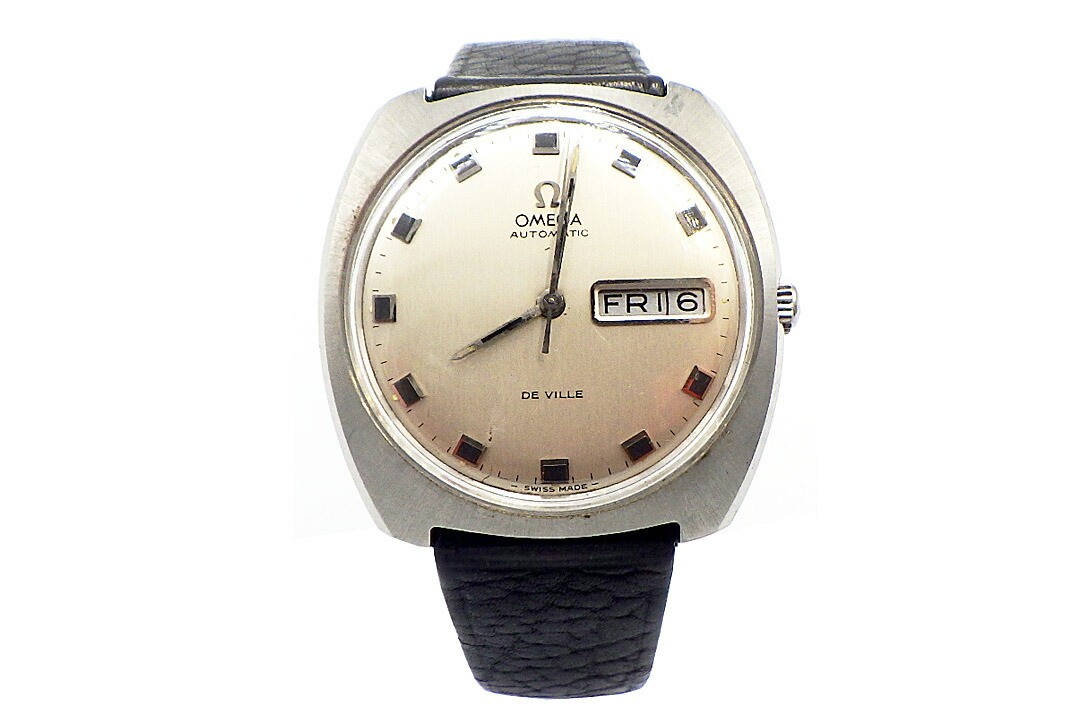 OMEGA De Ville Day Date Automatic Watch with Custom Strap and Buckle
