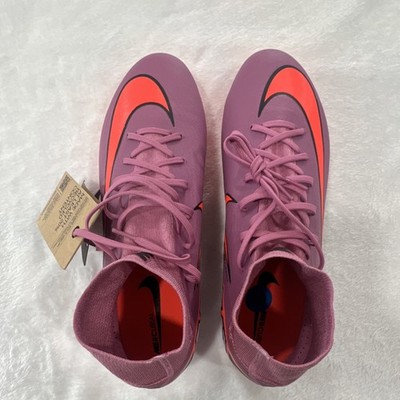 Nike Mercurial Air Zoom Soccer Cleats Pink Orange Superfly 10 Pro FG size 10 men