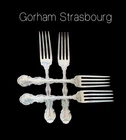 4 Pc Lot Of Gorham Strasbourg Sterling Silver Dinner Forks NO RESERVE 251 Grams