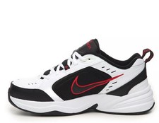 Nike Air Monarch IV Cross Training White Black Red Sneaker Extra Wide Mens 11.5