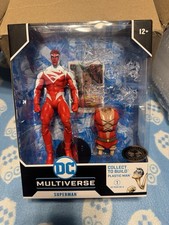 JLA SUPERMAN  Red  McFarlane DC Multiverse PLATINUM EDITION Plastic Man BAF NEW