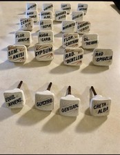 M. A. D. Co. Pre-1930 Porcelain Apothecary Jar Drawer Pulls, St Louis MO
