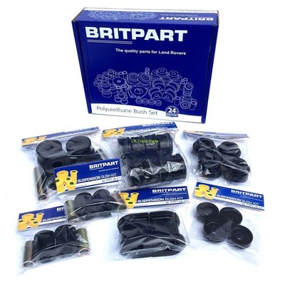 FITS RANGE ROVER P38 FULL BLACK POLYURETHANE SUSPENSION BUSH SET BUSHES ...