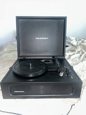 Crosley CR8017B-BK Voyager Vintage Portable Turntable - Black