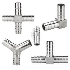 A2 Stainless Steel 8-41mm Barbed Hose Connector,Hosetail Pipe Air Water Oil Fuel