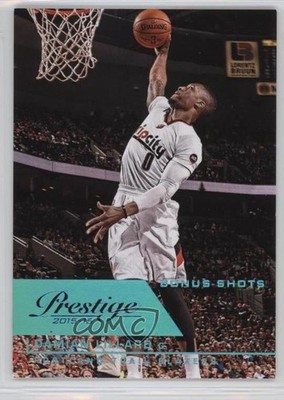 2015-16 Panini Prestige Bonus Shots Blue 11/99 Damian Lillard #78 o7m