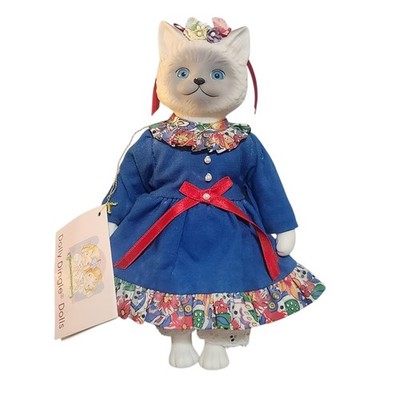 Dolly Dingle Doll 1996 Busy Bumps Cat Goebel of North America Porcelain 9  Tall