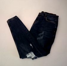 Garage Jeans Men W31 Distressed Ripped Dark Wash Blue Cotton Blend Denim Jeans