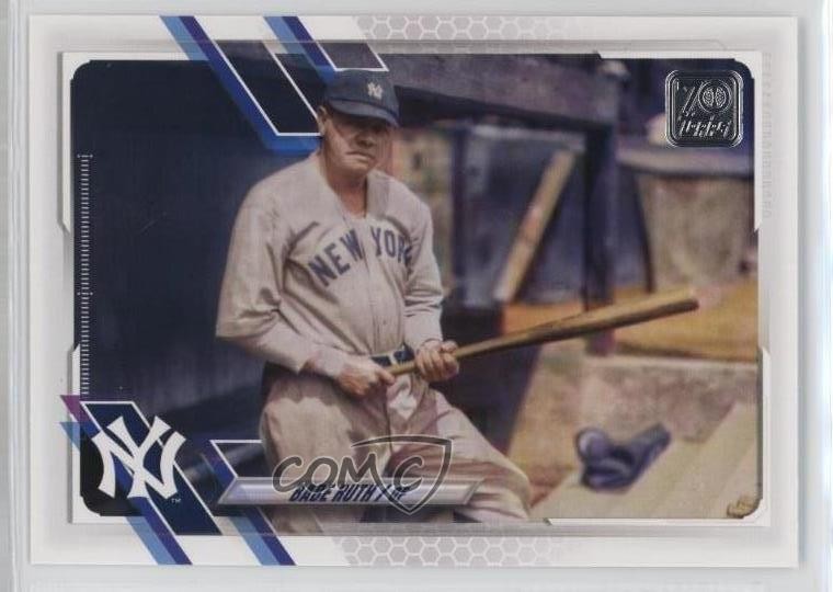 2021 Topps Legend Variation SP (Horizontal) Babe Ruth #449 HOF 13kt