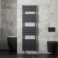 DuraTherm Flat Panel Heated Towel Rail Anthracite - 1600 x 500mm