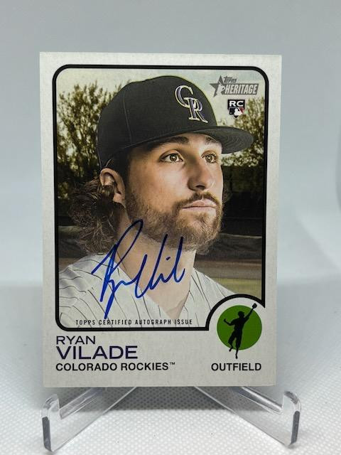 2022 Topps Heritage #ROA-RV Ryan Vilade Real One Autographs