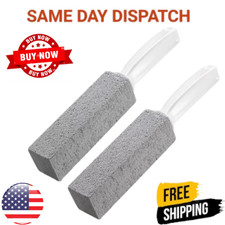 Pumice Cleaning Stone with Handle Toilet Bowl Cleaner Hard Water Ring Remover 2