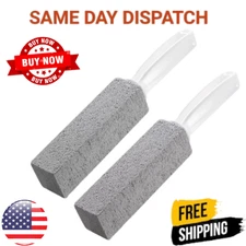 Pumice Cleaning Stone with Handle Toilet Bowl Cleaner Hard Water Ring Remover 2