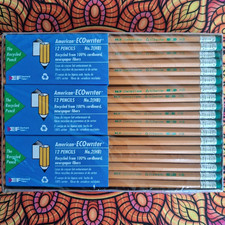 72 Recycled Pencils USA Eberhard Faber Americ...