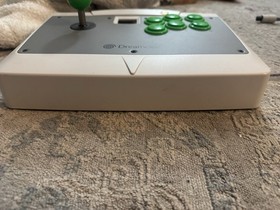 SEGA Dreamcast Arcade Stick HKT-7300 Wired Controller Gray Green White TESTED