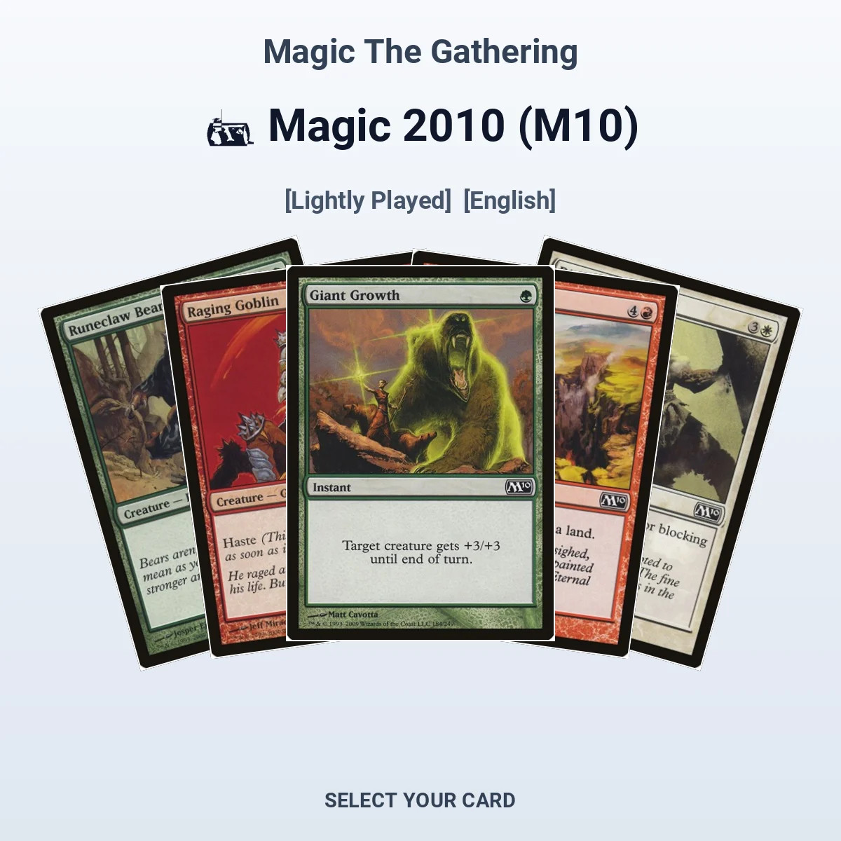Magic The Gathering Magic 2010 (M10) - Select Your Cards (LP)