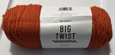 1 BIG TWIST Value Yarns in BURNT ORANGE 380yds 6oz acrylic