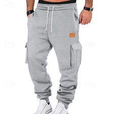 Mens Casual Workout Joggers Pants Tracksuit Bottoms Trouser Straight Sweatpants*