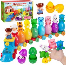 Toddler Learning Toys for 1 2 3 Years Old, Count Matching Sorting Montessori F