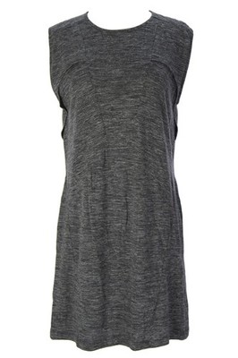Athleta Presidio Kleid Schwarz Chine mit Trägern, Größe 38 Neu