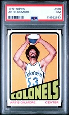 1972 TOPPS #180 ARTIS GILMORE PSA 7