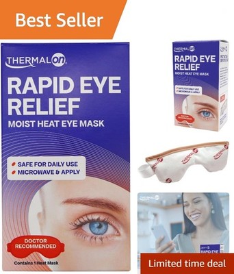 Safe and Non-Toxic Moist Heat Eye Compress for Irritated Eyes - Compact Design