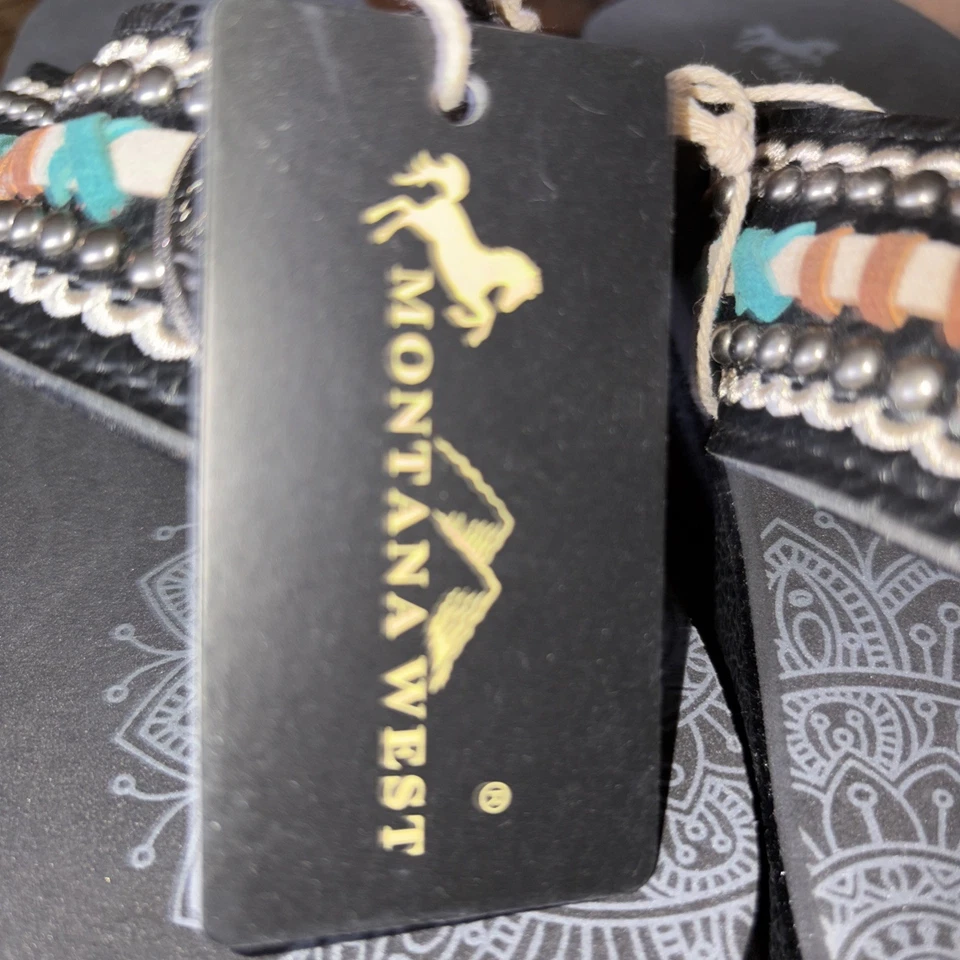 Sandalias Montana West Concho para mujer 6 sandalias de plataforma occidental Foto 4 de 4