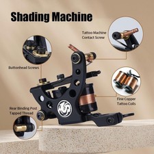 Traditional Pro Complete Tattoo Kit - Two Machines Gun Easy Use Color Ink Pow...