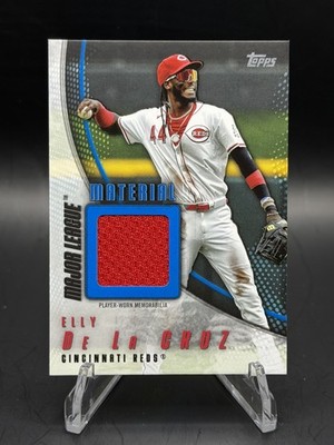 2025 Topps Update - Major League Material Elly De La Cruz Blue /150 MMU-ED Reds