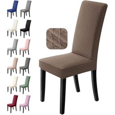 6 Stuhlhussen Set Elastisch Waschbar Stuhlbezug Esstisch Dekoration Gepolstert