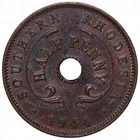 1944 George VI Half Penny — photo from another recent sale