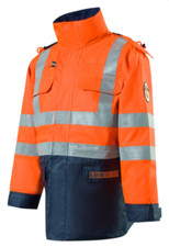 Roots Waterproof Flame Retardant Parka Arc Protection Stormbuster Rain Coat 1517