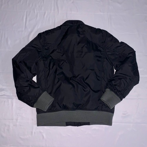 Guess Hombre Thermore Aislado Chaqueta Acolchado Negro Gris Nailon Poly Pequeño - Imagen 9 de 9
