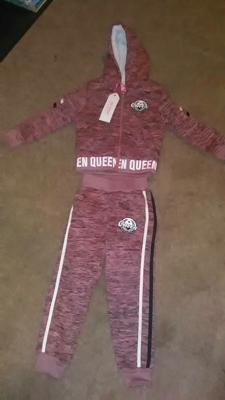 Toddler Girl Sweat Suit Active Wear **AQ SPORT * Size 4T * Brand New W/ Tag!