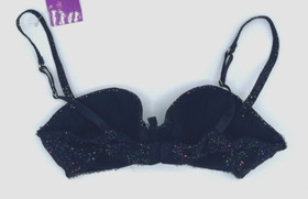 L'AGENT By AGENT PROVOCATEUR Padded Balcony Bra Black Size 32D  3389