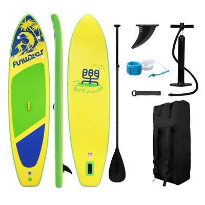 SUP Board Retro | Aufblasbares Stand up Paddle Komplett Set | 350x87x15cm