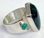 HSN Jay King Sterling Silver Australian Oasis Stone & Turquoise Ring Size 5 — photo 5