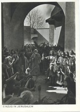 AK OBERAMMERGAU Passionsspiele "Einzug in Jerusalem" 1950