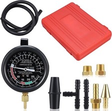 Auto Carburetor Carb Valve Fuel Pump Pressure Vacuum Tester Gauge Test Kit