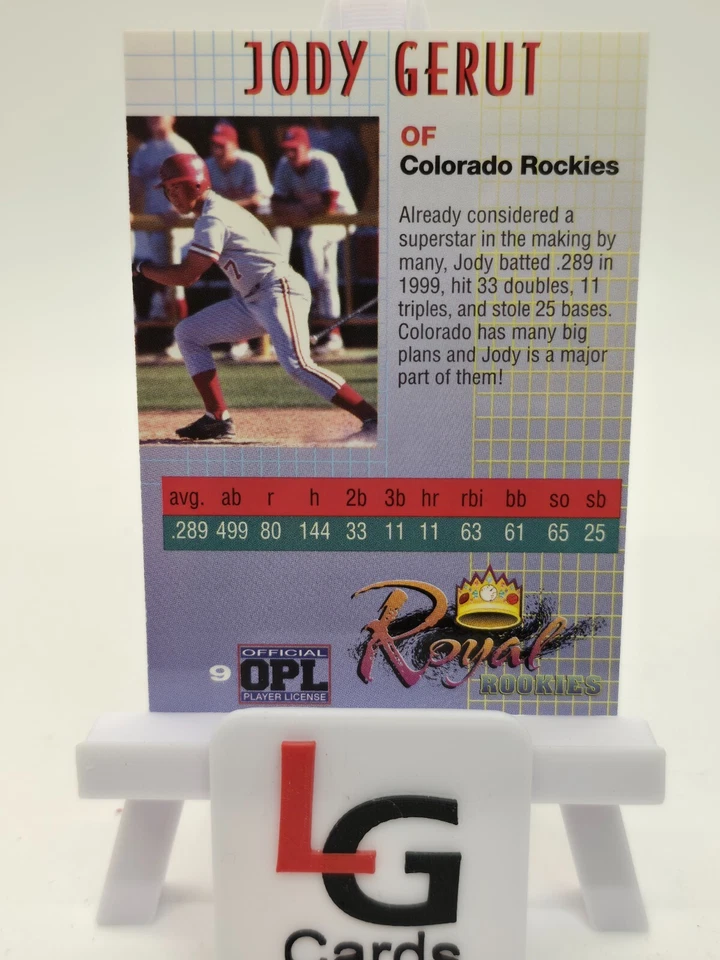 2000 Royal Rookies - Signature Series - Jody Gerut #9 - Image 2 of 2