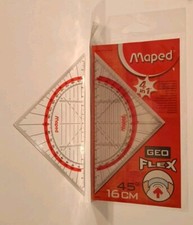 2 x Geodreieck 16cm -  Maped 4in1 - flexibel - NEU! - GeoFlex