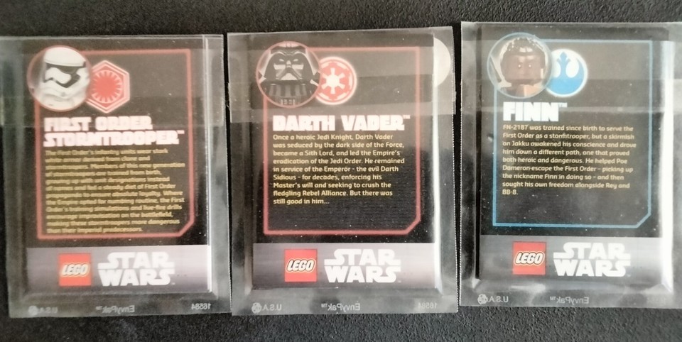 Lego Star Wars Trading Cards Wert Lego Star Wars Trading Cards: Series 1, 3, 4 - 3 5-Packs; 15 Cards (NEW