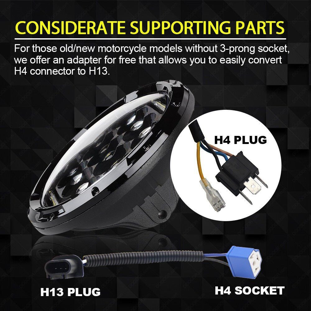 For Suzuki Intruder Volusia VS VL 700 800 1400 1500 Boulevard LED Headlight Kit