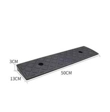 1Pc * 50*13*3cm Road Slope Ramp Pad Car Step Uphill Triangle Pad Rubber PVC