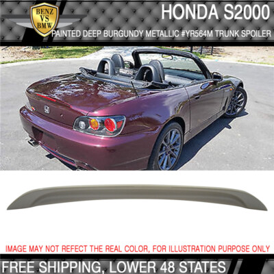 Fits 00-09 Honda S2000 AP2 Trunk Spoiler Painted # YR564M Deep