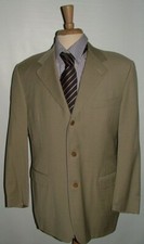MENS CANALI BLAZER SIZE 42 R 100 WOOL MADE IN ITALY GRAY SOLID  085