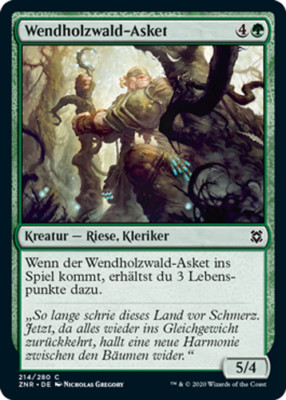  Magic the Gathering - Wendholzwald-Asket - ZNR-DE214 MtG NM