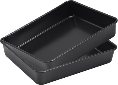 2 Pack Deep Baking Pans Set, Nonstick Cake Pan Brownie Pan, Large Roasting Pans,