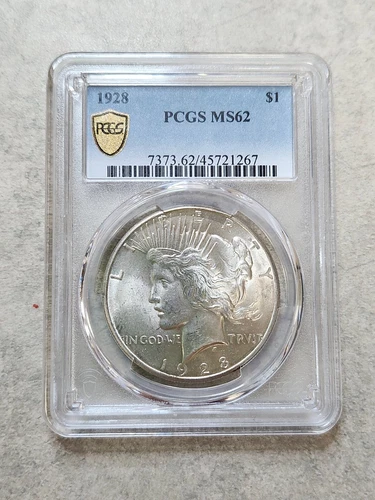 1928 Peace Dollar - VAM-2 - MS62 - PCGS - Key Date