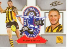 2006 Select AFL Supreme All Australia Team Card AA15 Peter Everitt (Hawks)